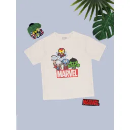 Pantaloons Junior Boys Snow White Cotton Printed T-Shirt-picture-41