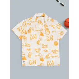 Pantaloons Junior Boys Snow White Printed Shirt-picture-40