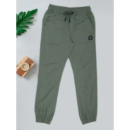 Pantaloons Junior Boys Solid Jogger Mid-Rise Trousers-picture-51