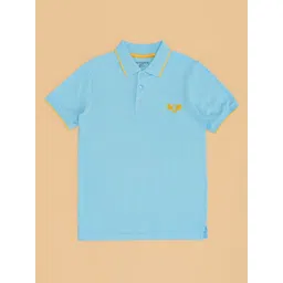 Pantaloons Junior Boys Solid Polo Collar Cotton T-shirt-picture-17