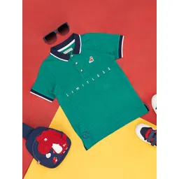 Pantaloons Junior Boys Striped Polo Collar Cotton T-Shirt-picture-29