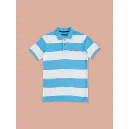 Pantaloons Junior Boys Striped Polo Collar Cotton T-shirt-picture-32