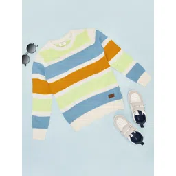 Pantaloons Junior Boys Striped Pullover-picture-19