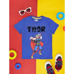 Pantaloons Junior Boys Thor Graphic Printed Cotton T-Shirt-picture-16