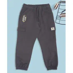 pantaloons junior Boys Typographic Print Joggers with Elasticated Drawstring Waist-picture-11