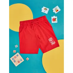 Pantaloons Junior Boys Typography Printed Cotton Shorts-picture-20