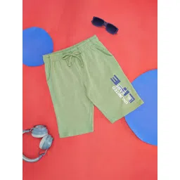Pantaloons Junior Boys Typography Printed Cotton Shorts-picture-22