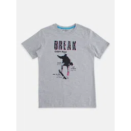 Pantaloons Junior Boys Typography Printed Cotton T-shirt-picture-33