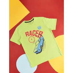 Pantaloons Junior Boys Typography Printed Cotton T-shirt-picture-39