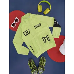 Pantaloons Junior Boys Typography Printed Crop Bomber Jacket-picture-12