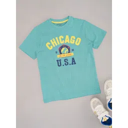 Pantaloons Junior Boys Typography Printed Round Neck Cotton T-shirt-picture-25