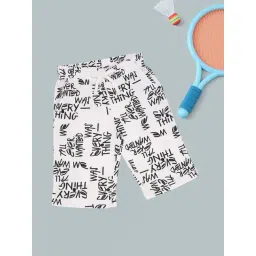 Pantaloons Junior Boys Whisper White Printed Shorts-picture-21