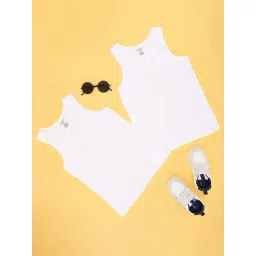 Pantaloons Junior Boys White Cotton Solid Innerwear-picture-30