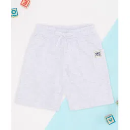 Pantaloons Junior Cotton Knit Solid Shorts - Light Grey image 1