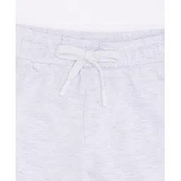 Pantaloons Junior Cotton Knit Solid Shorts - Light Grey image 3