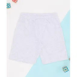 Pantaloons Junior Cotton Knit Solid Shorts - Light Grey image 4