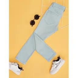 Pantaloons Junior Cotton Solid Jeans - Light Blue-picture-15