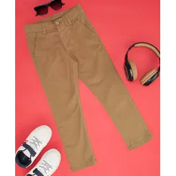 Pantaloons Junior Cotton Solid Pants - Tan-picture-39