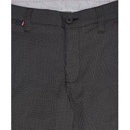 Pantaloons Junior Cotton Spandex Solid Trousers - Black image 5