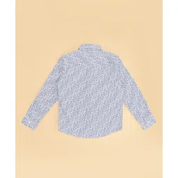 Pantaloons Junior Cotton Woven Full Sleeves Floral Printed Shirt - White image 5