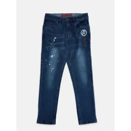 Pantaloons Junior Dark Blue Solid Jeans-picture-17