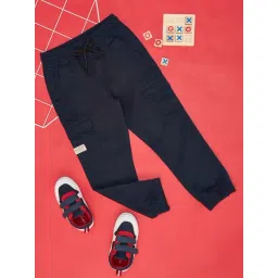 Pantaloons Junior Estate Blue Regular Fit Joggers-picture-45