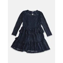 Pantaloons Junior Fit & Flare Round Neck Cotton Dress-picture-25