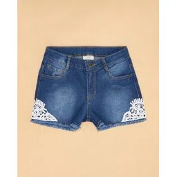 pantaloons junior Girl Regular Fit Embroidered Shorts-picture-22