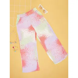 Pantaloons Junior Girls Abstract Printed Trousers-picture-32