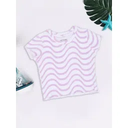 Pantaloons Junior Girls Antique White Striped Top-image-47