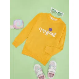 Pantaloons Junior Girls Aurora Self Full Sleeves Sweaters & Cardigans-picture-13