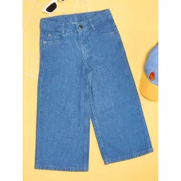 Pantaloons Junior Girls Blue Cotton Jeans-picture-39
