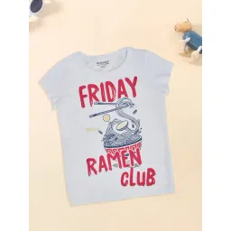 Pantaloons Junior Girls Bright White Printed T-Shirt-picture-40