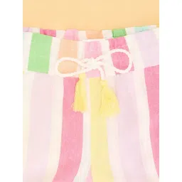 Pantaloons Junior Girls Bright White Shorts image 4