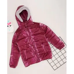 pantaloons junior Girls Button-Front Hooded Jacket-picture-14