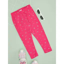 Pantaloons Junior Girls Calypso Coral Printed Legging-picture-27