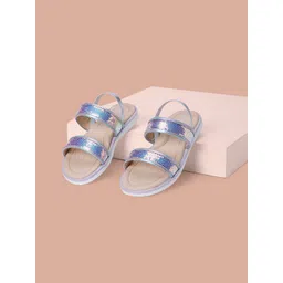 Pantaloons Junior Girls Embellished Open Toe Flats-picture-52