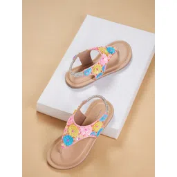 Pantaloons Junior Girls Embellished T-Strap Flats-picture-41