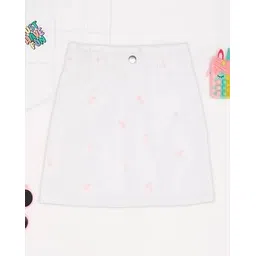 pantaloons junior Girls Embroidered A-Line Skirts-picture-40