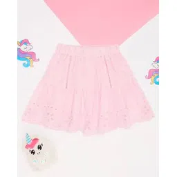 pantaloons junior Girls Embroidered Flared Skirt-picture-12