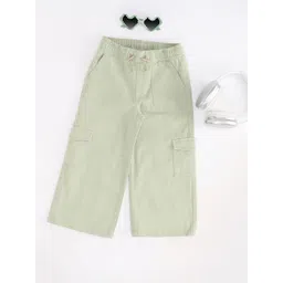 Pantaloons Junior Girls Flared Cargos Trousers-picture-39