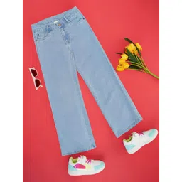 Pantaloons Junior Girls Flared Cotton Jeans-picture-28