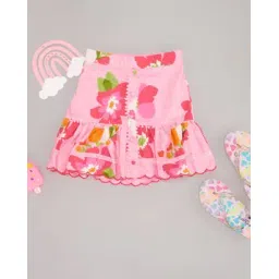 pantaloons junior Girls Flared Skirt with Flap Pockets-picture-10