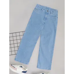 Pantaloons Junior Girls Flared Slash Knee Jeans-picture-16