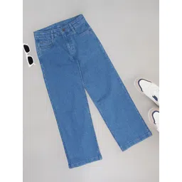 Pantaloons Junior Girls Flared Slash Knee Jeans-picture-14