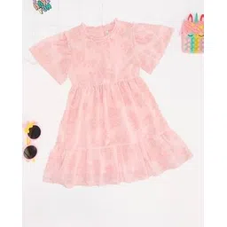 pantaloons junior Girls Floral Print A-Line Dress-picture-11