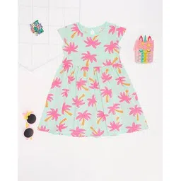 pantaloons junior Girls Floral Print Fit & Flare Dress-picture-10