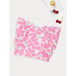 Pantaloons Junior Girls Floral Print Flutter Sleeve Top-picture-33