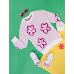 Pantaloons Junior Girls Floral Printed Pullover-picture-20