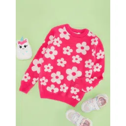 Pantaloons Junior Girls Floral Printed Pullover-picture-17